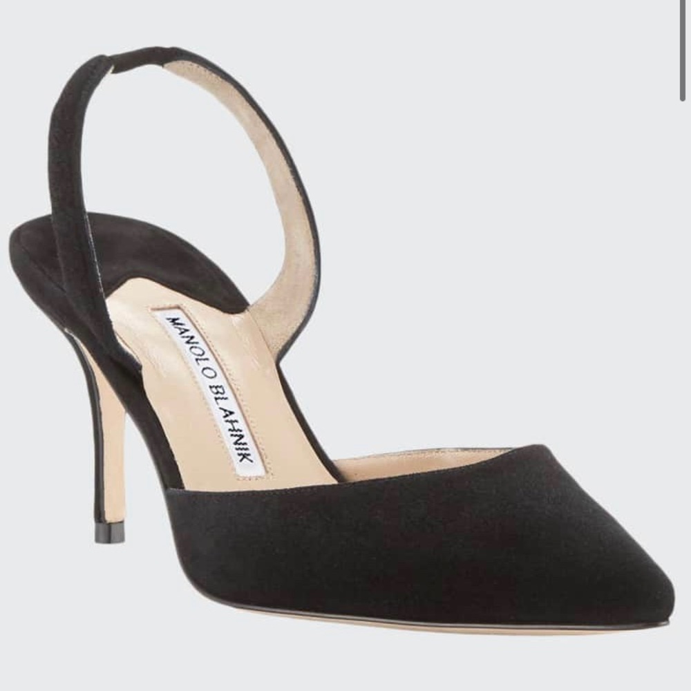 Carolyne Satin Mid-Heel Slingback Pump